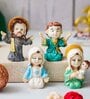Multicolor Resin Christmas Nativity Crib Set (Set of 4)