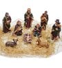 Multicolor Resin Christmas Nativity Crib Set