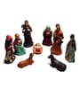 Multicolor Resin Christmas Nativity Crib Set
