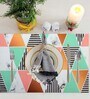 Magic Triangle (18x12) Multicolor Rubber (Set of 6) Placemat