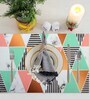 Magic Triangle (18x12) Multicolor Rubber (Set of 7) Table Linen Set