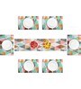 Magic Triangle (18x12) Multicolor Rubber (Set of 7) Table Linen Set