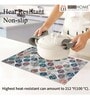 Magic Zig Zag (18x12) Multicolor Rubber (Set of 4) Placemat