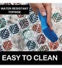 Magic Zig Zag (18x12) Multicolor Rubber (Set of 4) Placemat