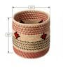 Multicolor Sabai Grass Planter Cum Multi Purpose  Basket