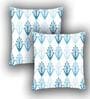 Multicolor Satin Abstract 16x16 inches Cushion Covers (Pack of 2)