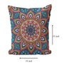 Multicolor Satin Abstract 16x16 inches Cushion Covers (Pack of 2)