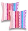 Multicolor Satin Abstract 16x16 inches Cushion Covers (Pack of 2)