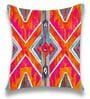 Multicolor Satin Abstract 16x16 inches Cushion Covers (Pack of 2)