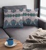 Multicolor Satin Ethnic motif 16x16 inches Cushion Covers (Pack of 2)