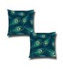 Multicolor Satin Ethnic motif 16x16 inches Cushion Covers (Pack of 2)
