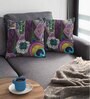 Multicolor Satin Ethnic motif 16x16 inches Cushion Covers (Pack of 2)