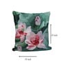 Multicolor Satin Floral 16x16 inches Cushion Covers (Pack of 2)