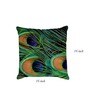 Multicolor Satin Floral 16x16 inches Cushion Covers (Pack of 2)