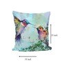 Multicolor Satin Floral 16x16 inches Cushion Covers (Pack of 2)