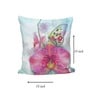 Multicolor Satin Floral 16x16 inches Cushion Covers (Pack of 2)