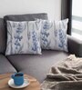 Multicolor Satin Floral 16x16 inches Cushion Covers (Pack of 2)