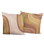 Multicolor Satin Abstract 16x16 inches Cushion Covers (Pack of 2)