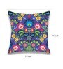 Multicolor Satin Floral 16x16 inches Cushion Covers (Pack of 2)