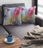 Multicolor Satin Floral 16x16 inches Cushion Covers (Pack of 2)
