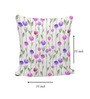 Multicolor Satin Floral 16x16 inches Cushion Covers (Pack of 2)