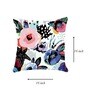Multicolor Satin Floral 16x16 inches Cushion Covers (Pack of 2)