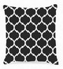 Black and White Satin Abstract 16x16 inches Cushion Covers (Pack of 5)