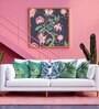 Multicolor Satin Floral 16x16 inches Cushion Covers (Pack of 5)