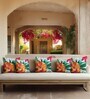 Multicolor Satin Floral 16x16 inches Cushion Covers (Pack of 5)