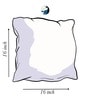 Black and White Satin Abstract 16x16 inches Cushion Covers (Pack of 5)