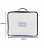 Cream Stripe King Size Bedspread With Pillow Cover