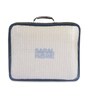 Cream Self Stripe King Size Bedspread With Pillow Cover