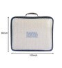 Cream Self Stripe Queen Size Bedspread With Pillow Cover