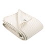 Cream Stripe Queen Size Bedspread With Pillow Cover