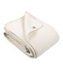Cream Stripe Single Bedspread With Pillow Cover