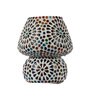 Roman Multicolour Glass Shade Table Lamp With Glass Base
