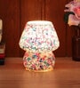 Tokyo Multicolour Glass Shade Table Lamp With Glass Base