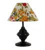 Atlier Multicolour Fabric Shade Night Lamp With Metal Base