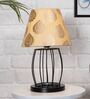 Multicolor Shade Table Lamp With Metal Base