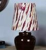 Fangio Multicolour Cotton Shade Night Lamp With Mango wood Base