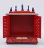 Sheesham Wood and MDF Floor Rested Mandir With Door
