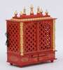 Sheesham Wood & MDF Floor Rested Mandir With Door