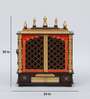 Sheesham Wood & MDF Floor Rested Mandir With Door