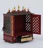 Sheesham Wood & MDF Floor Rested Mandir With Door