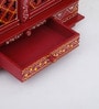 Multicolor Sheesham Wood & MDF Floor Rested Mandir With Door