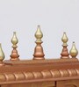 Multicolor Sheesham Wood & MDF Floor Rested Mandir With Door