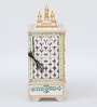 Multicolor Sheesham Wood & MDF Floor Rested Mandir With Door