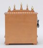 Multicolor Sheesham Wood & MDF Floor Rested Mandir With Door