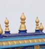 Multicolor Sheesham Wood & MDF Floor Rested Mandir With Door