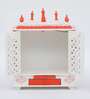 Sheesham Wood & MDF Pooja Mandir With Door
